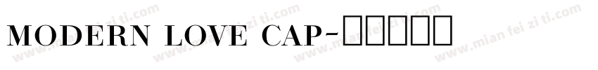 modern love cap字体转换